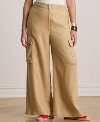 Plus Size Wide-Leg Cargo Pant