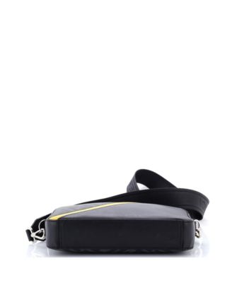 Small Camera Case Bag Zucca Coated Canvas and Leather