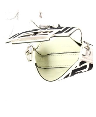 Nano Chain Baguette Charm Bag Zucca Embroidered Canvas