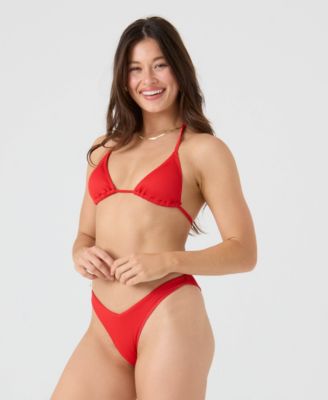 Women's Rib V-Neck Bikini Top