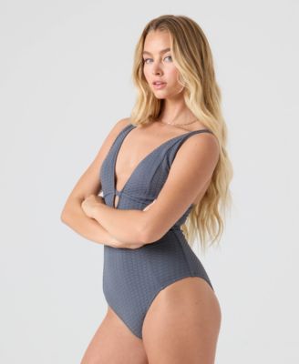 Women's Haleiwa Plunge-Neckline One-Piece Swimsuit