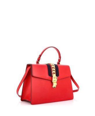 Medium Sylvie Top Handle Bag Leather