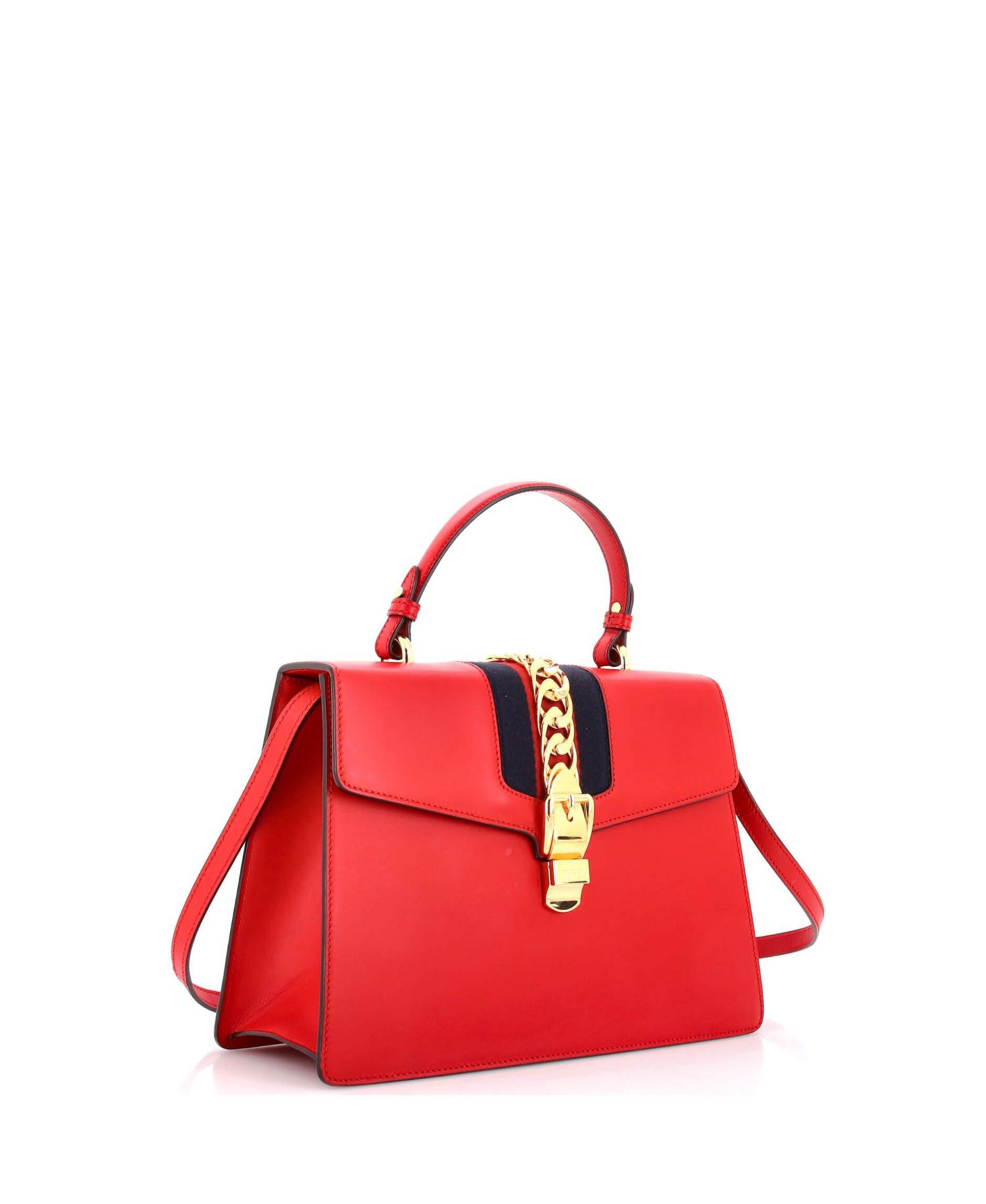 Medium Sylvie Top Handle Bag Leather
