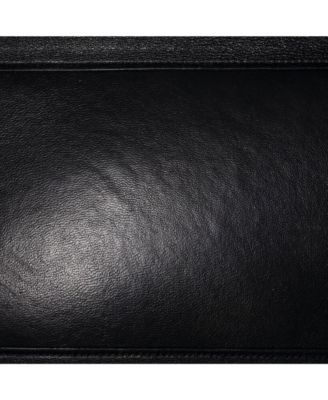 Medium Trapeze Bag Leather with Canvas