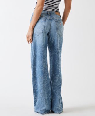 Women's Low-Rise Wide-Leg Baggy Jeans