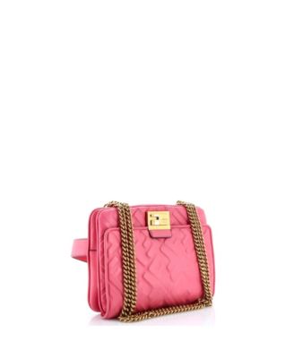 Upside Down Bag Zucca Embossed Leather