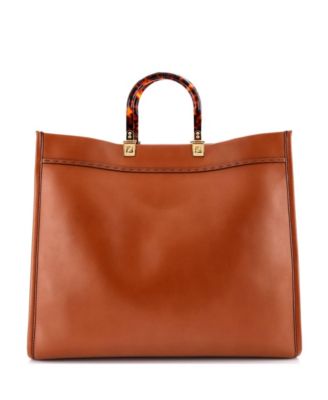 Large Sunshine Shopper Tote Leather