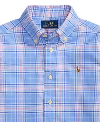 Boys' 2-7 Plaid Performance Oxford Shirt