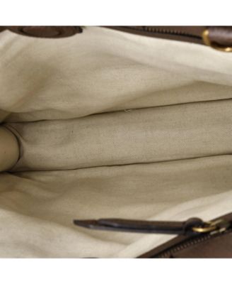 North South Courrier Convertible Soft Open Tote GG Coated Canvas with Applique