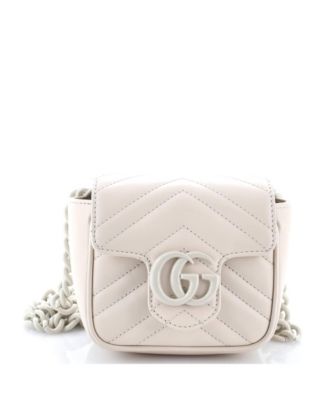 Mini GG Marmont Flap Belt Bag Matelasse Leather