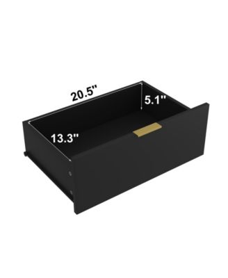 Simply Modern 6 Drawer Dresser Wood for Bedroom Living Room Hallway Entryway