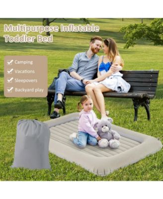 Inflatable Toddler Travel Bed with Built In Electric Pump