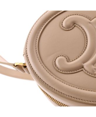 Triomphe Oval Crossbody Bag Leather
