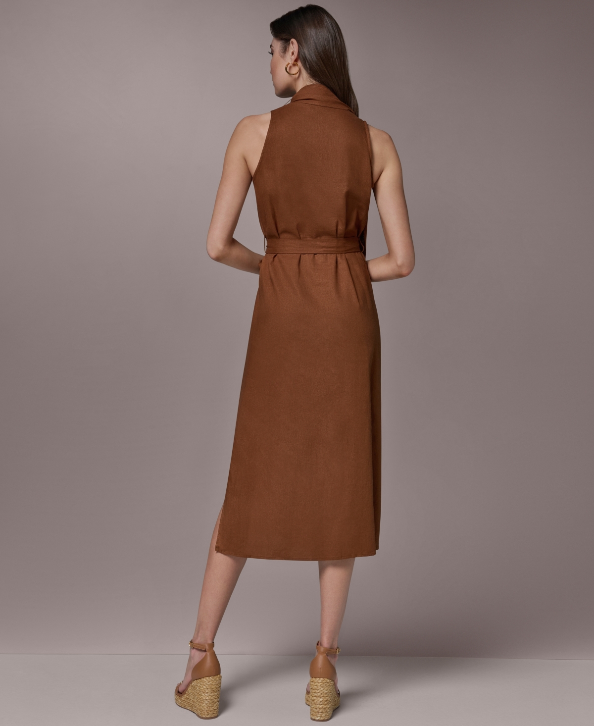 Donna Karan New York Women's Self-Tie A-Line Dress