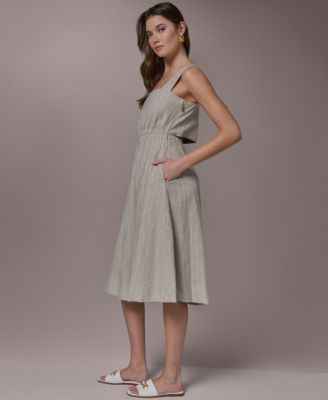 Women's Sleeveless Square Neck Dress