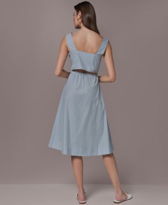 Women's Square Neck Midi Dress