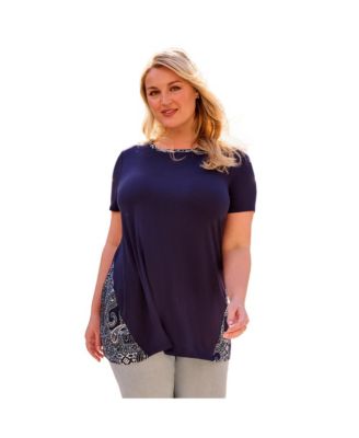 Women's Plus Size Scoop Neck Tunic