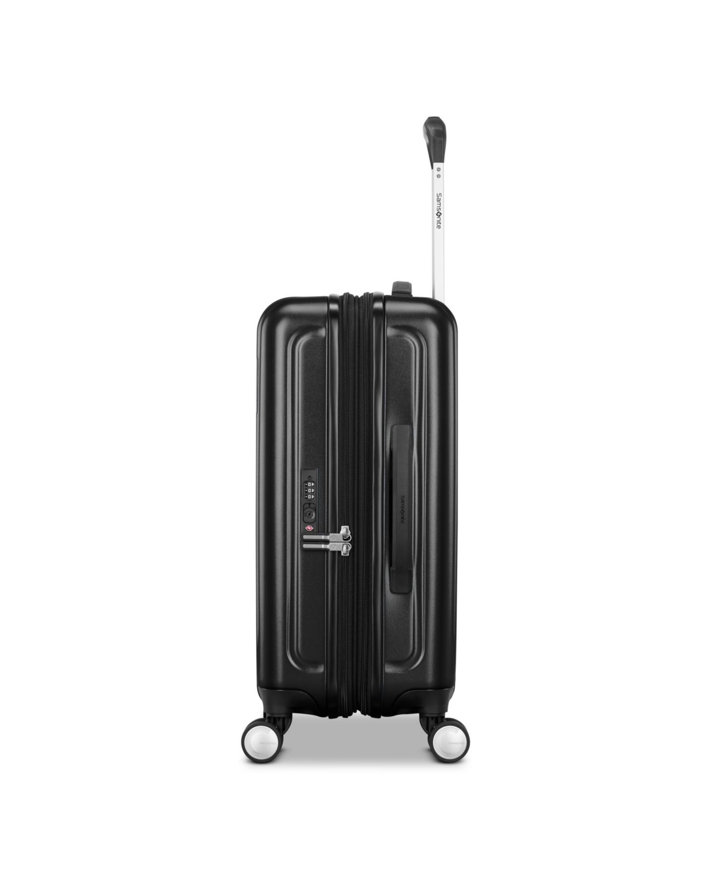 Чемодан Samsonite Opto 4 Small Carry-On Spinner, цвет: Асфальтовый чёрный — фото 2