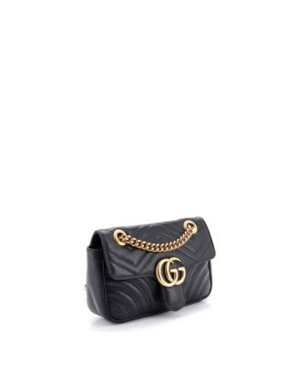 Mini GG Marmont Flap Bag Matelasse Leather