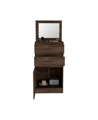 Modern 5 Drawer Dresser Solid Wood Cabinet with Metal Handles for Bedroom Home Office Hallway