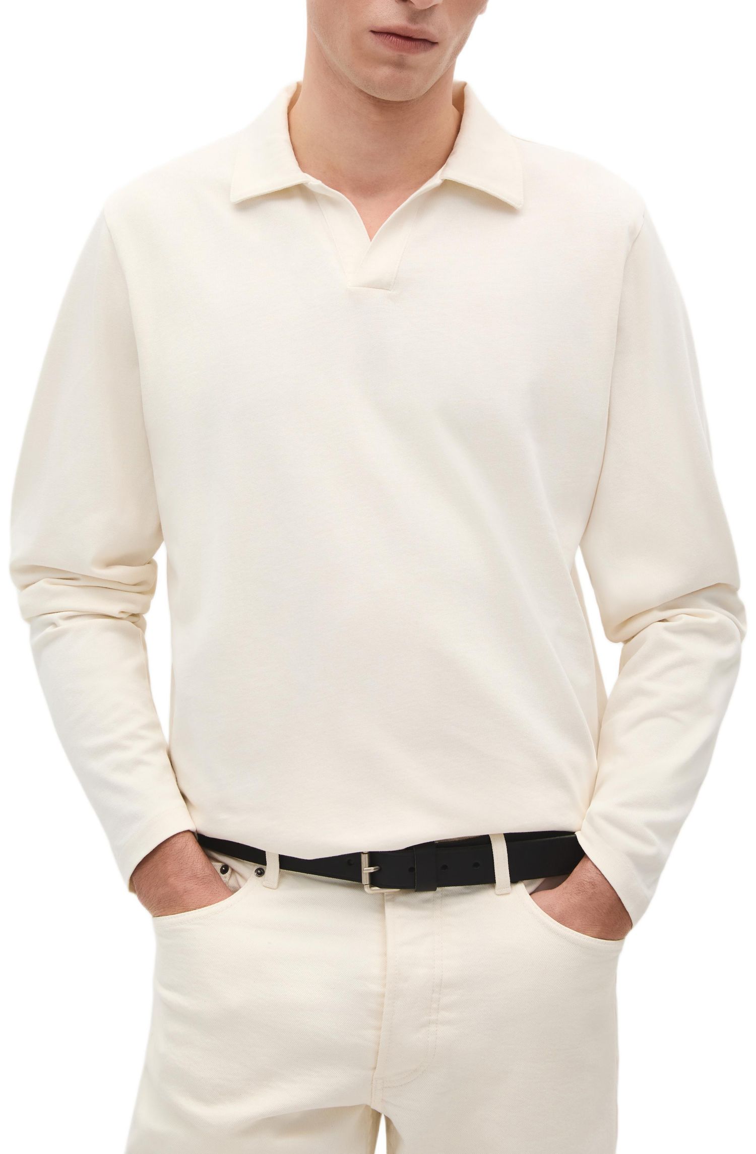 Men's Seamless Ls Polo
