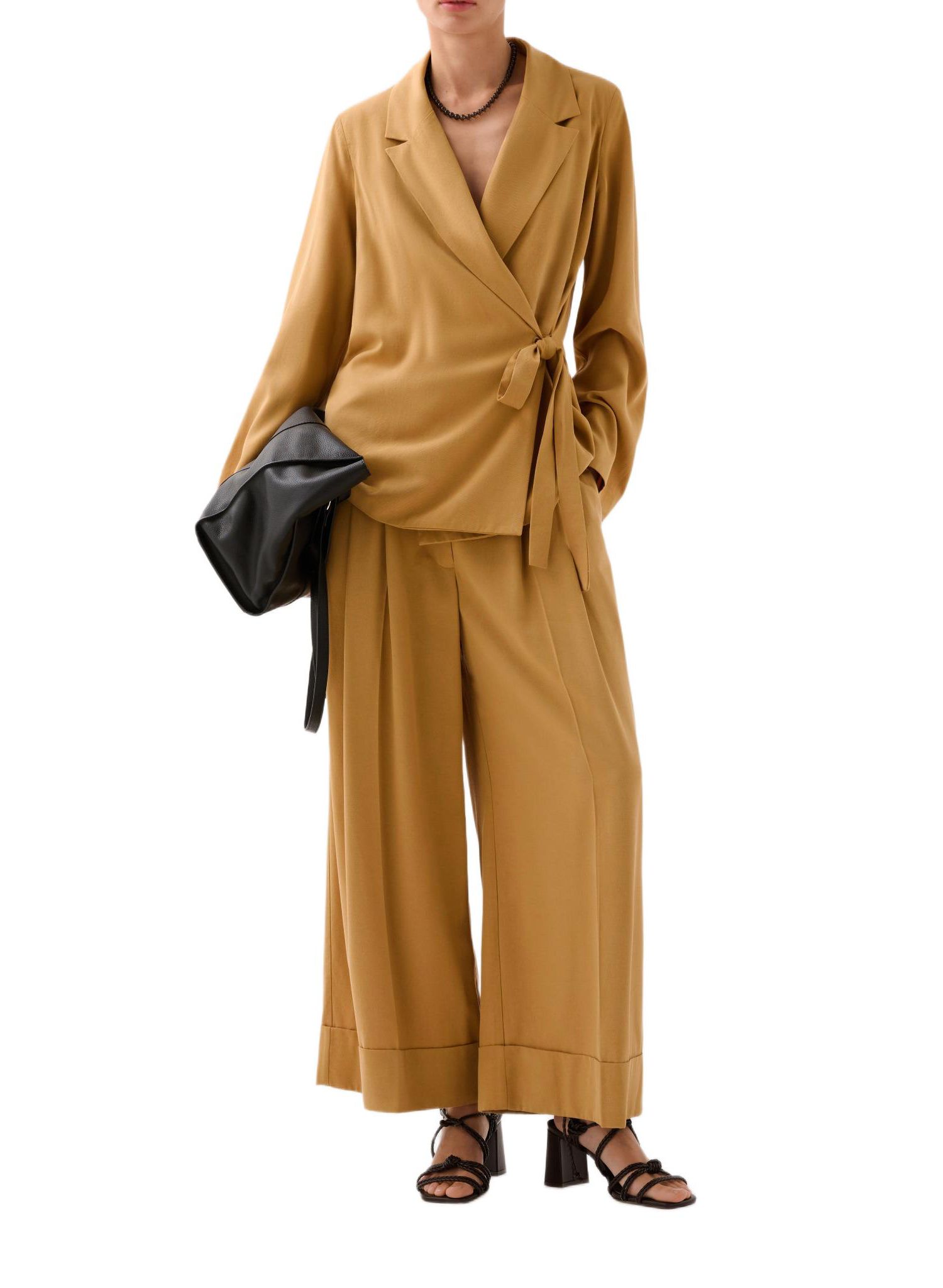 Women's Tencel Belt Blazer