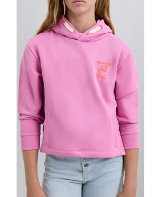 Little Girls Croissant Graphic Hoodie