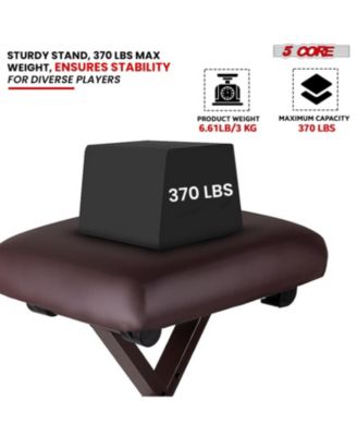 Keyboard Stand Piano Bench Combo Adjustable Key Board Stands 2" Padded Musician Chair Set