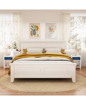 Chic Luxurious Premium Navy Nightstand with Storage Space Bedroom Bedside Storage Table