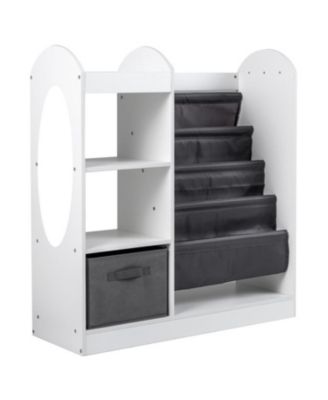 Toy Storage Organizer with 4-Tier Sling Shelves for Kids
