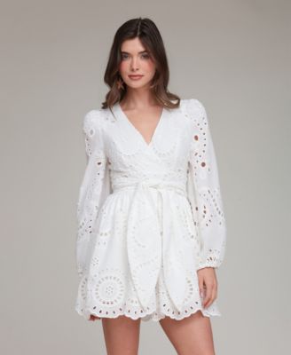Women's Broderie Anglaise Cotton Romper Dress