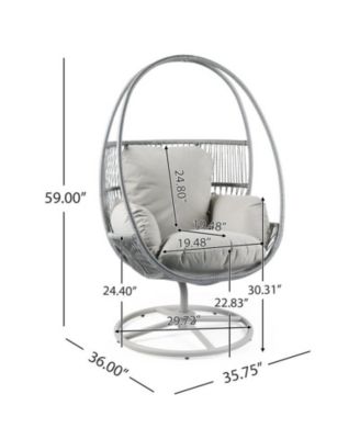 Outdoor Wicker Swivel Lounge Chair