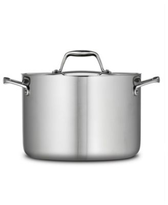 Signature 8-Quart Tri-Ply Clad Stainless Steel Stock Pot with Lid
