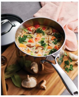 Signature Tri-Ply Clad Stainless Steel 10-Piece Cookware Set with Lids