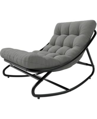 Outdoor Rocking Chair  , Modern Comfy Lounge Rocker Chair, Sturdy Metal Frame, Suitable for Living Room