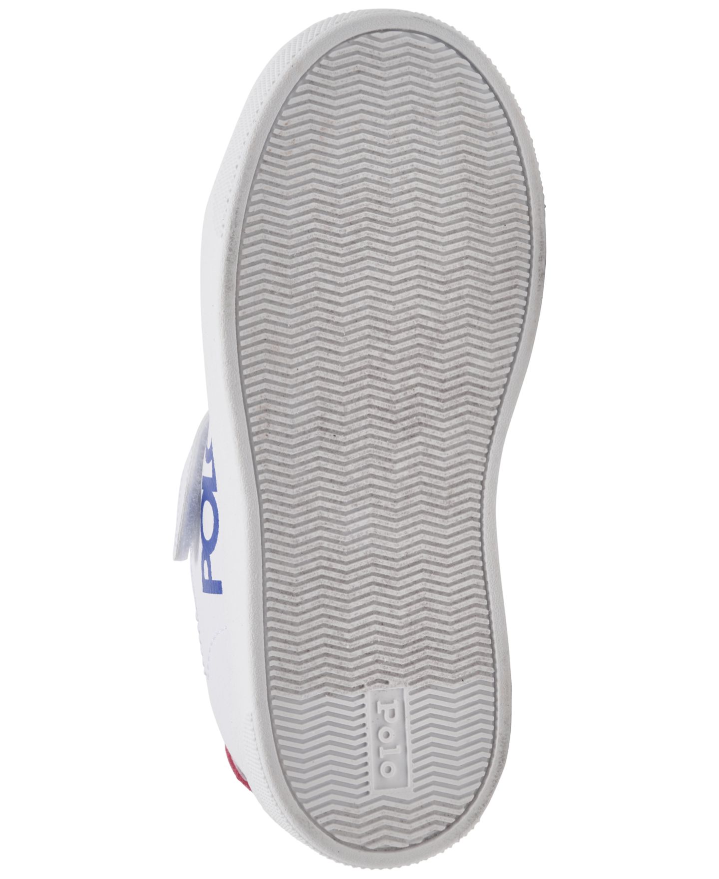 Кроссовки Polo Ralph Lauren Sutton Graphic Fastening Strap Casual Sneakers from Finish Line для малышей, цвет: Белый / Тёмно-синий — фото 6