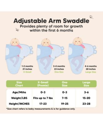 3pk Soothe Baby Swaddle, Organic Baby Swaddle Sleep Sacks, Newborn, Infant Swaddle Sack