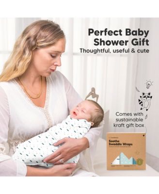 3pk Soothe Baby Swaddle, Organic Baby Swaddle Sleep Sacks, Newborn, Infant Swaddle Sack