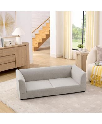 Oversized Dog Sofa with Backrest and Armrests for Medium and Large Dogs