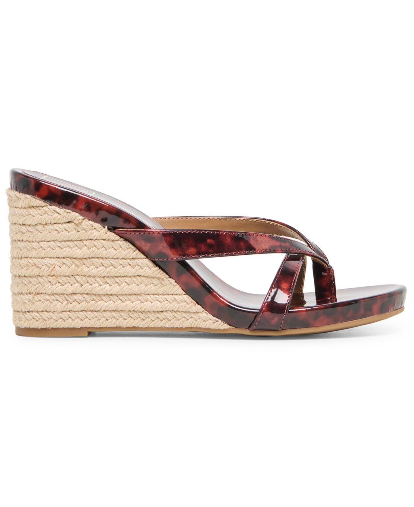 Женские сандалии Dolce Vita Helan Espadrille Wedge Dress Sandals, цвет: Черепаховая лаковая кожа — фото 2