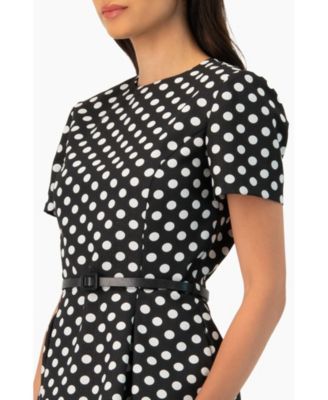 Women's Polka Dot A-Line Short Dress