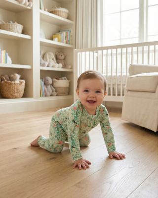 Baby Girls Sage Blossom Bamboo Sleeper