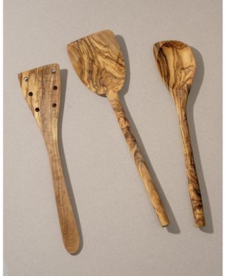 Natural Olive Wood Utensils Bundle