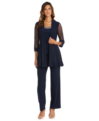 Embellished Layered-Look Pantsuit