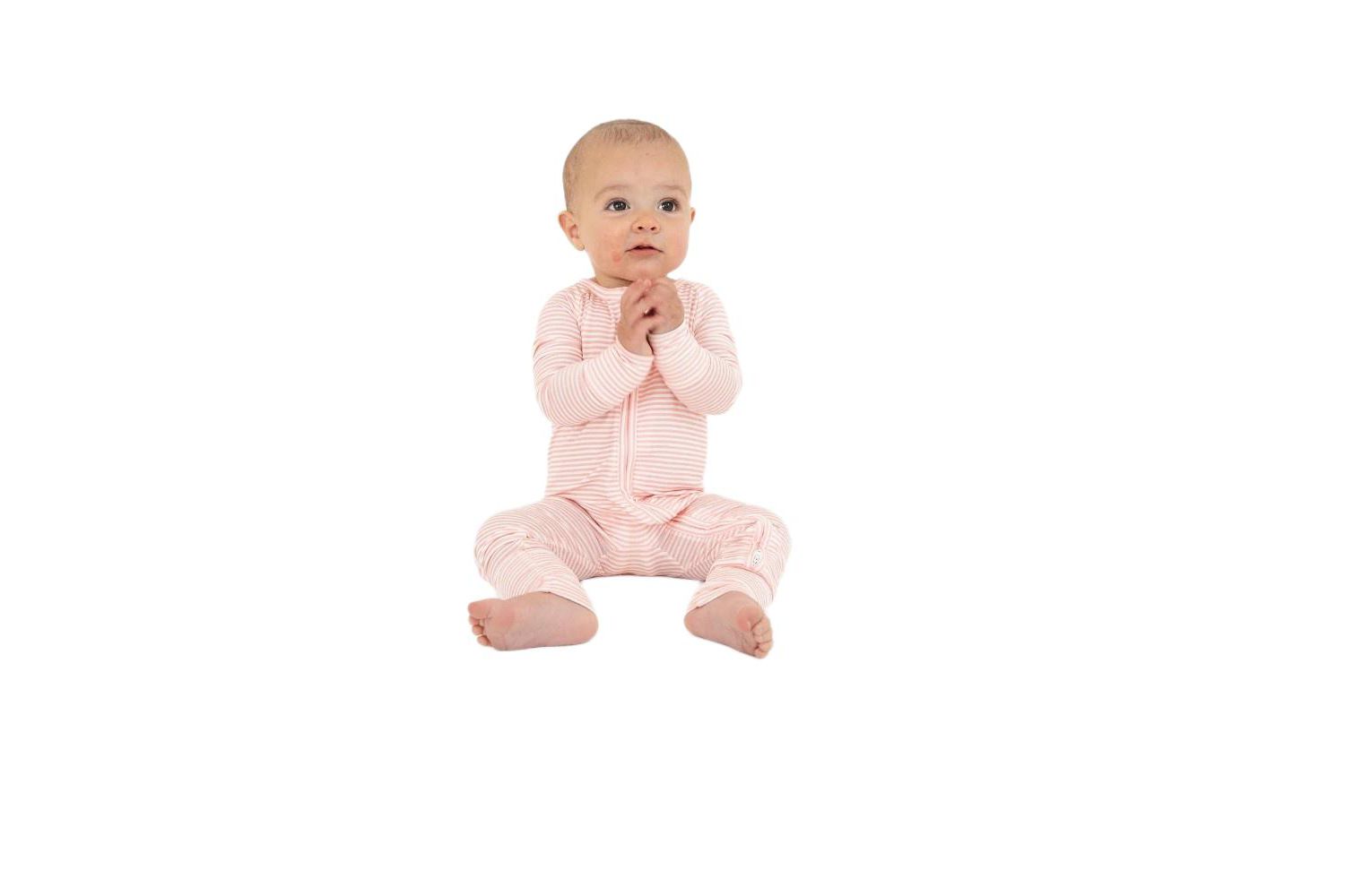 Baby Girls Peony Stripe Bamboo Sleeper