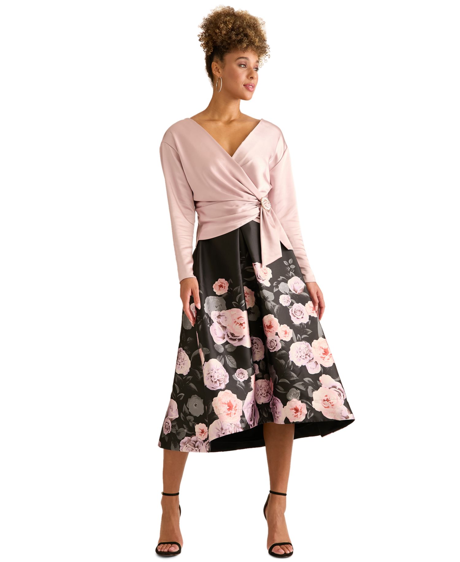 Plus Size V-Neck Wrap Blouse
