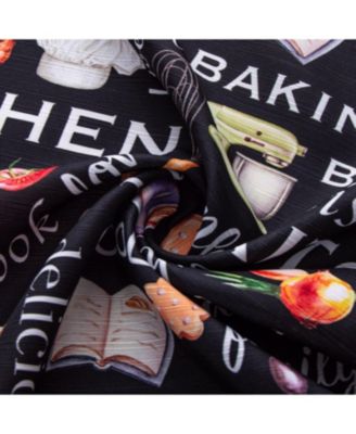 Polyester Cucina Bless 3 Piece Kitchen Curtains Valance and Tiers Set 52" x 18" Muticolor