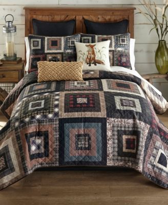 Donna Sharp - Lodge Square 2-Pc. Quilt Set, Twin Brown