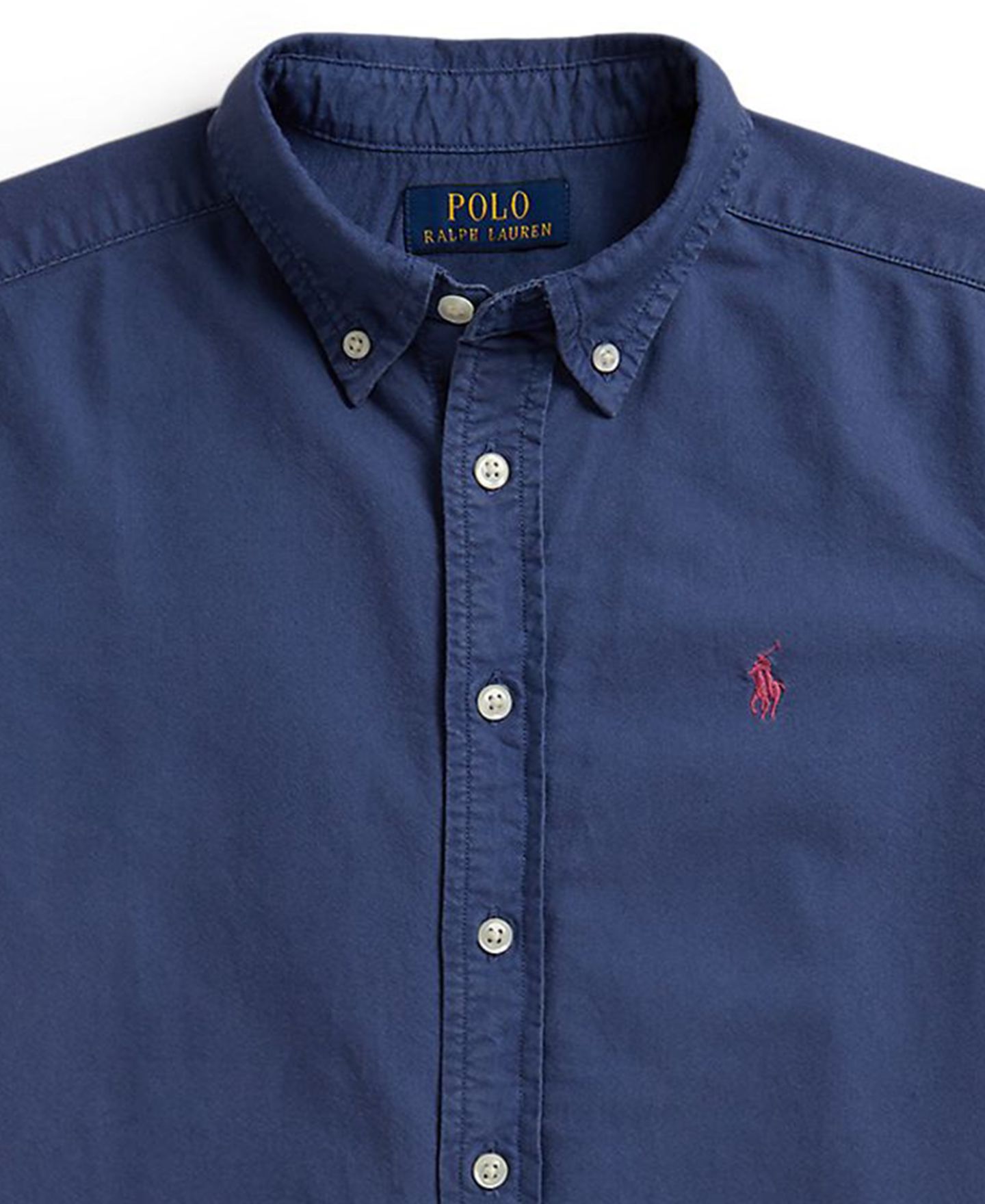 Рубашка Polo Ralph Lauren Garment-Dyed Oxford Shirt для мальчиков, цвет: Королевский синий — фото 3