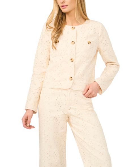 Женские куртки CeCe Crew Neck Long-Sleeve Jacket